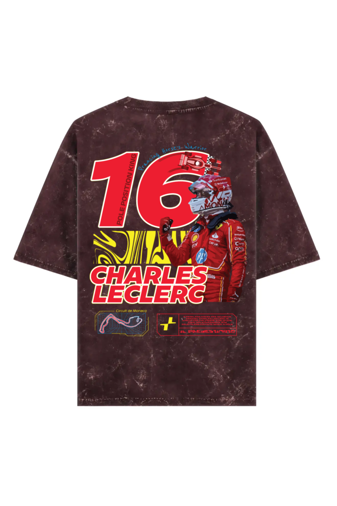 Charles Leclerc Acid Wash Oversized T-Shirt – RussTees