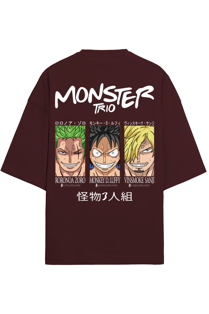 One Piece Monster Trio Monkey D. Luffy Edition Terry Oversized Tshirt