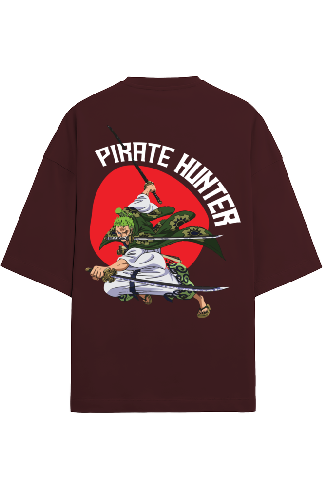 Pirate Hunter Roronoa Zoro Terry Oversized Tshirt RussTees