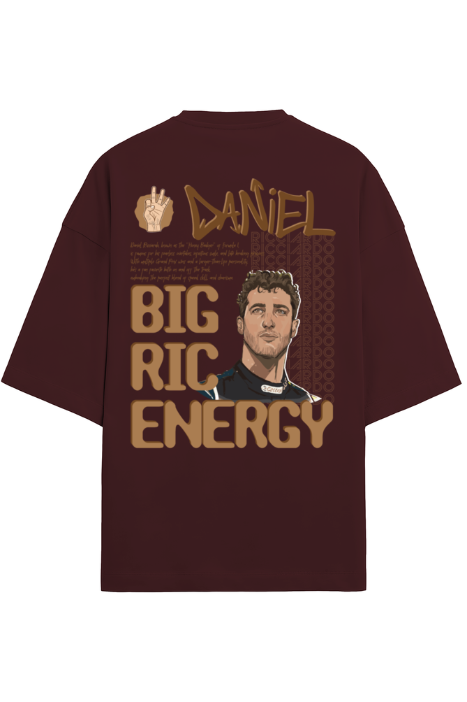 Daniel Ricciardo Big Ric Energy Terry Oversized Tshirt RussTees