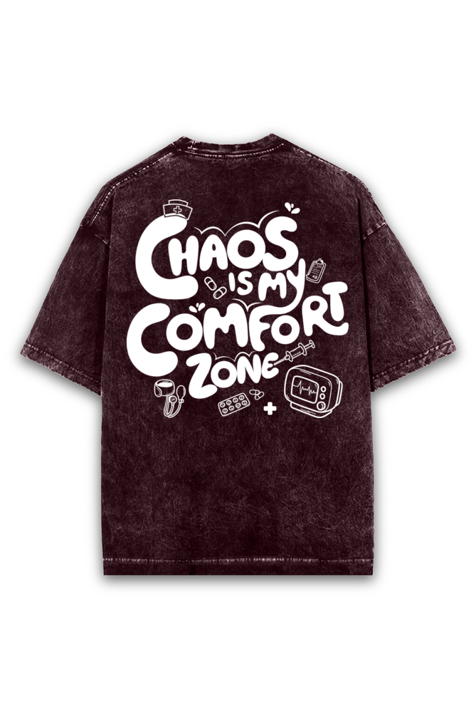 Registered Nurse Chaos Acid wash Oversized Tshirt Premium Streetwear by Russtees