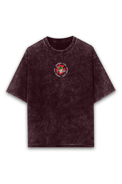 Roronoa Zoro Acid Wash Oversized Tshirt Premium Streetwear by Russtees