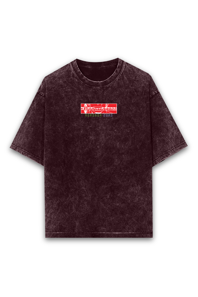 Roronoa Zoro Acid wash Oversized Tshirt Premium Streetwear by Russtees