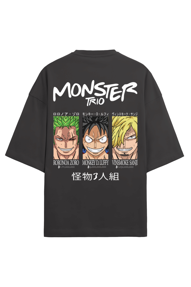 One Piece Monster Trio Terry Oversized T-shirt RussTees