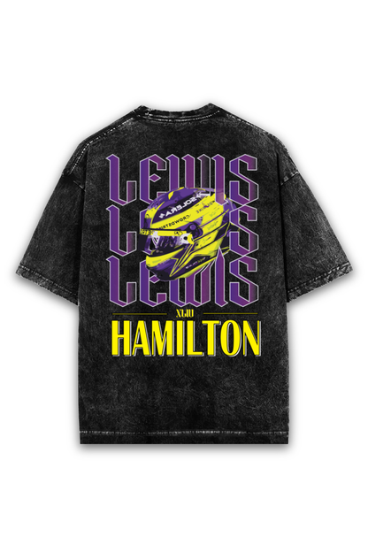 Lewis Hamilton Acid wash Oversized Tshirt Premium Streetwear by Russtees
