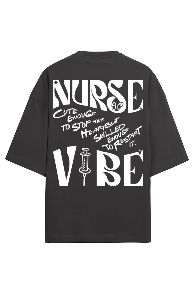 Nurse Vibe Terry Oversized T-Shirt