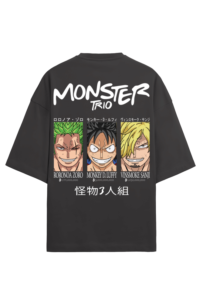 One Piece Monster Trio Monkey D. Luffy Edition Terry Oversized Tshirt RussTees