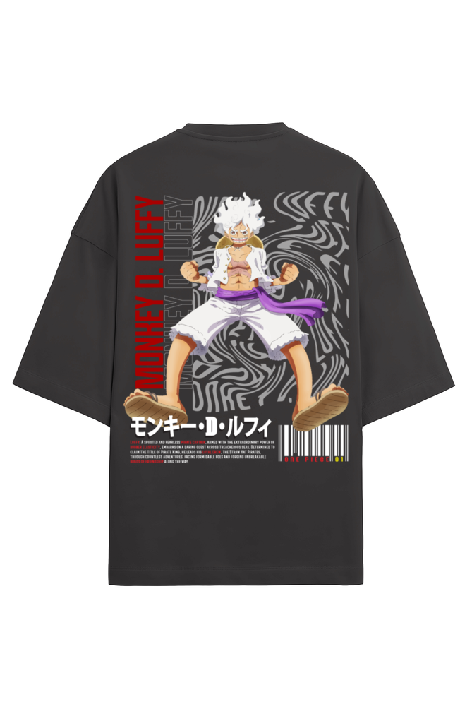 Monkey D. Luffy Hito Hito No Mi Terry Oversized Tshirt RussTees