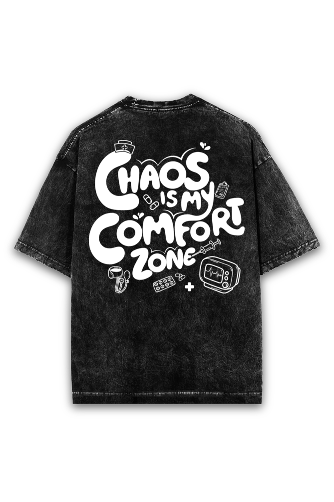 Registered Nurse Chaos Acid wash Oversized Tshirt Premium Streetwear by Russtees