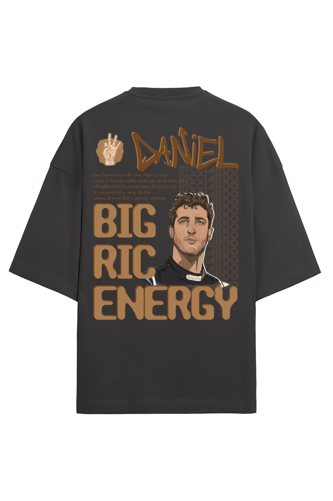 Daniel Ricciardo Big Ric Energy Terry Oversized Tshirt RussTees