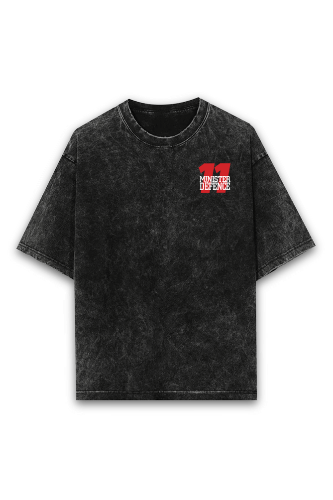 Checo Perez Minister of Defense Acid wash Oversized Tshirt Premium Streetwear by Russtees