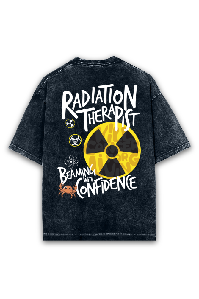Radiation Therapist Acid wash Oversized Tshirt Premium Streetwear by Russtees