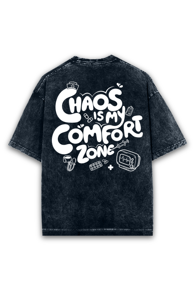 Registered Nurse Chaos Acid wash Oversized Tshirt Premium Streetwear by Russtees