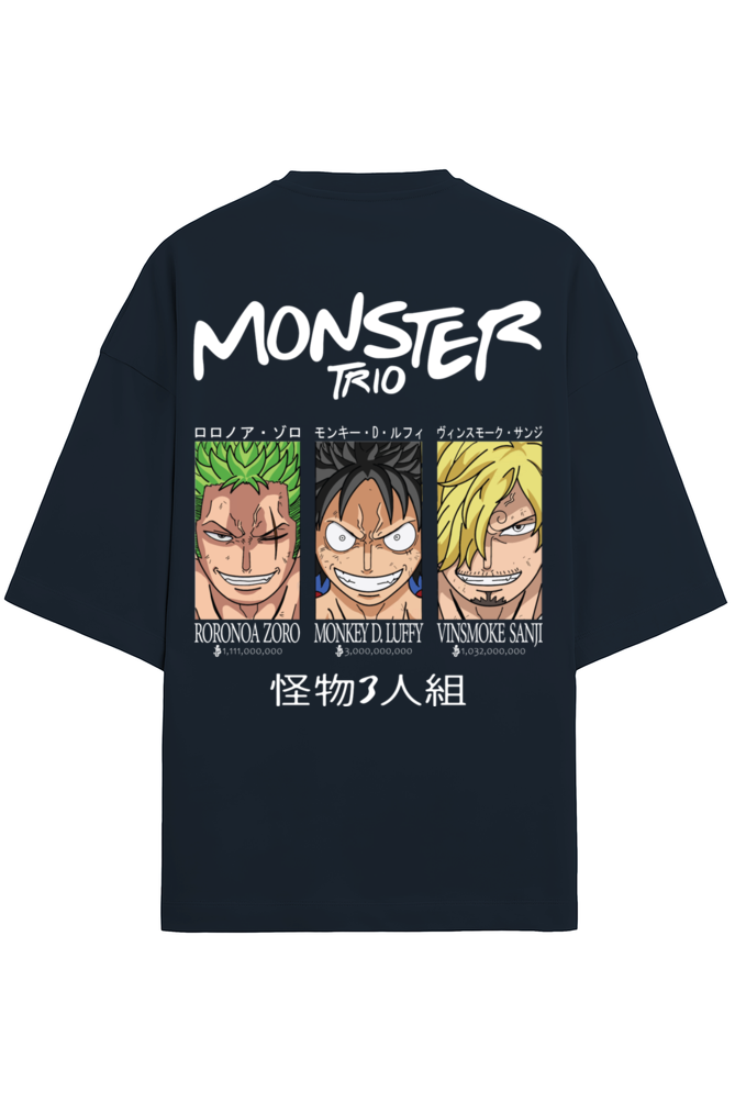 One Piece Monster Trio Monkey D. Luffy Edition Terry Oversized Tshirt