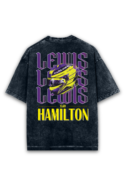 Lewis Hamilton Acid wash Oversized Tshirt Premium Streetwear by Russtees