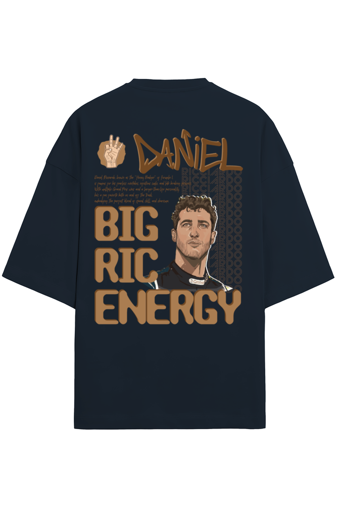 Daniel Ricciardo Big Ric Energy Terry Oversized Tshirt RussTees