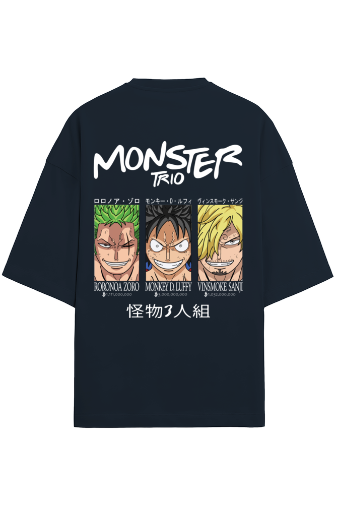 One Piece Monster Trio Terry Oversized T-shirt RussTees