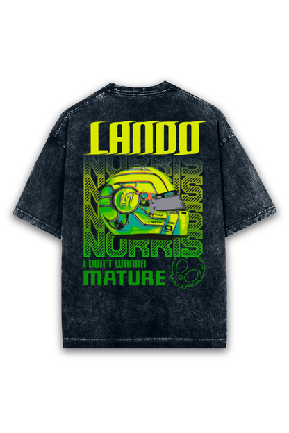 Lando Norris Acid wash Oversized Tshirt Premium Streetwear by Russtees