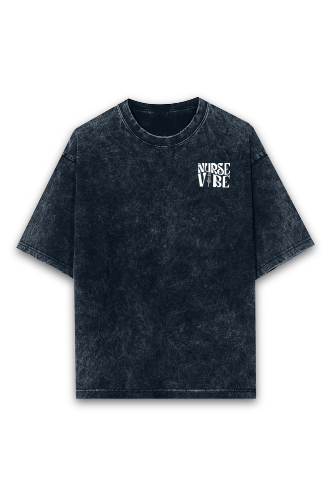 Nurse Vibe Acid wash Oversized Tshirt Premium Streetwear by Russtees