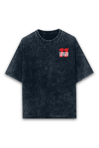 Checo Perez Minister of Defense Acid wash Oversized Tshirt Premium Streetwear by Russtees
