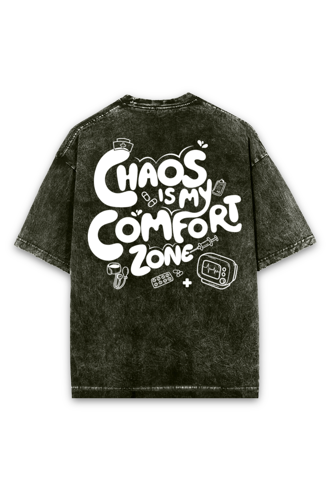 Registered Nurse Chaos Acid wash Oversized Tshirt Premium Streetwear by Russtees