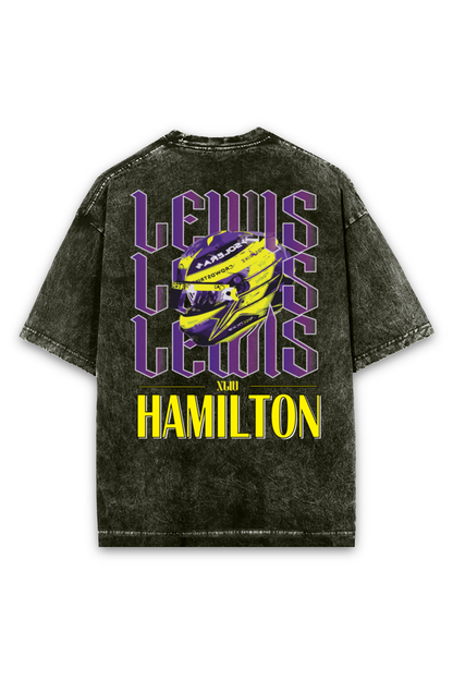 Lewis Hamilton Acid wash Oversized Tshirt Premium Streetwear by Russtees
