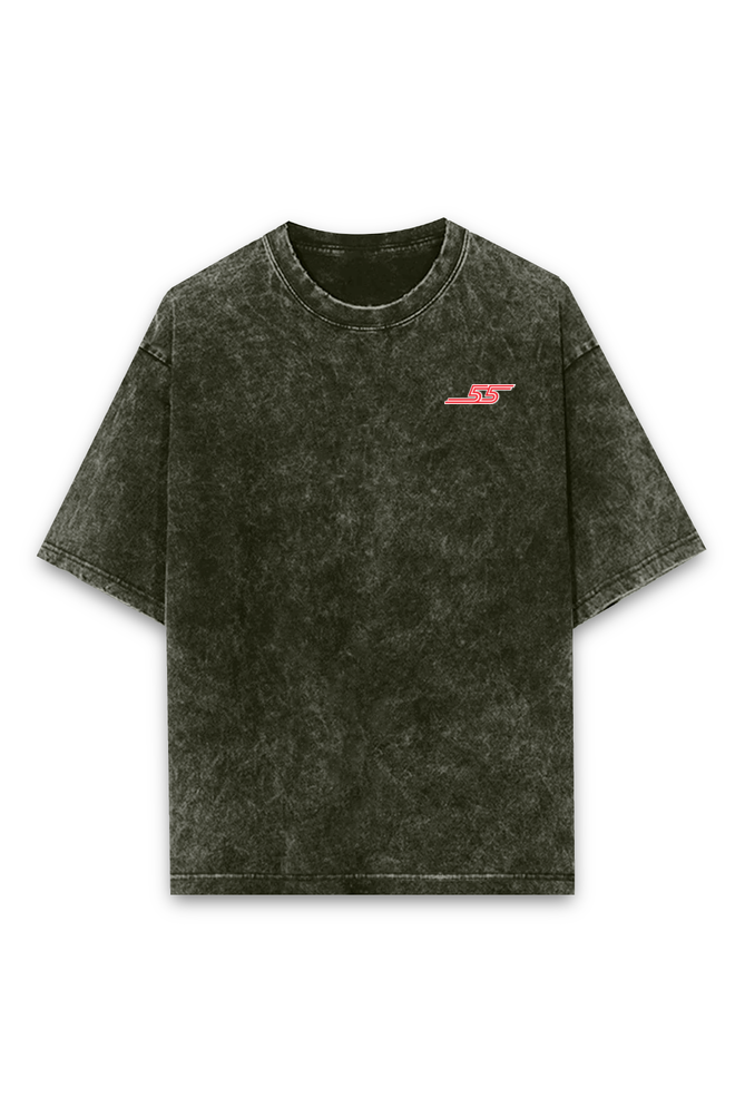 Carlos Sainz Acid wash Oversized Tshirt Premium Streetwear by Russtees