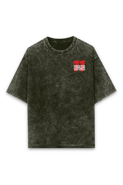Checo Perez Minister of Defense Acid wash Oversized Tshirt Premium Streetwear by Russtees