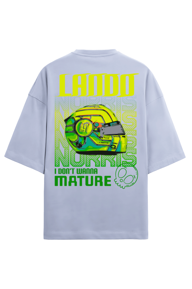 Lando Norris I don't Wanna Mature Terry Oversized Tshirt