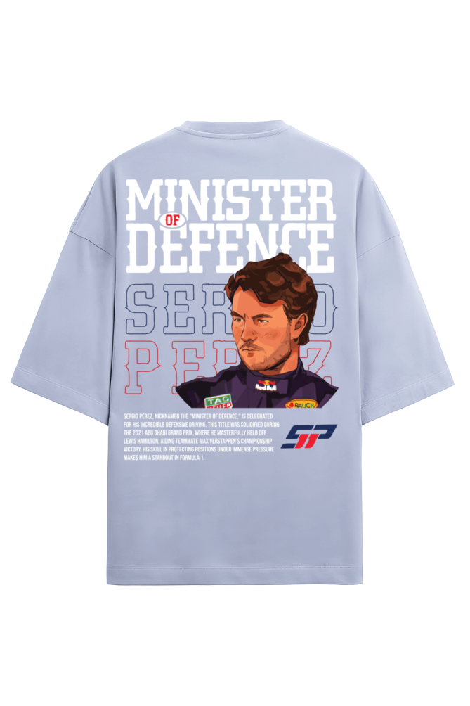 Checo Perez Minister of Defence Terry Oversized Tshirt