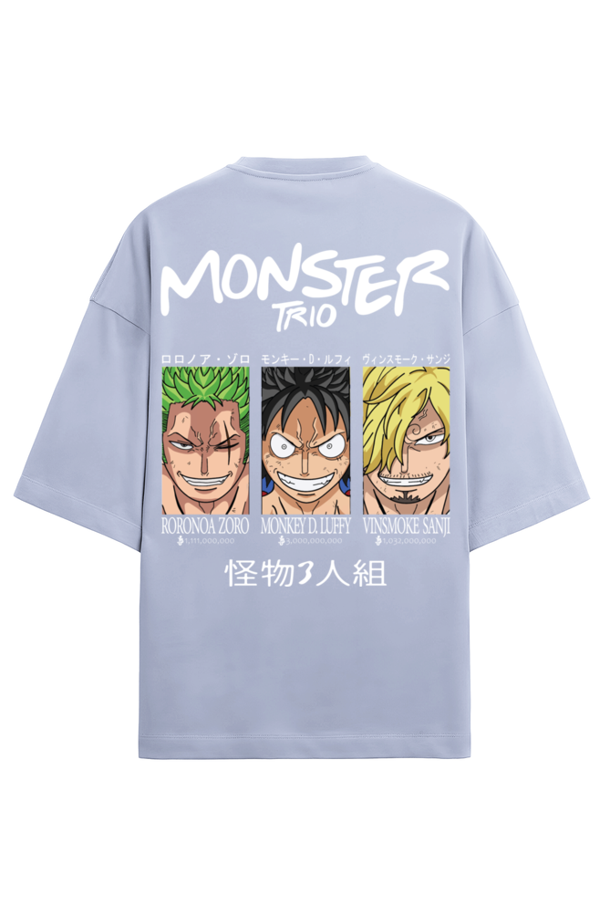 One Piece Monster Trio Monkey D. Luffy Edition Terry Oversized Tshirt