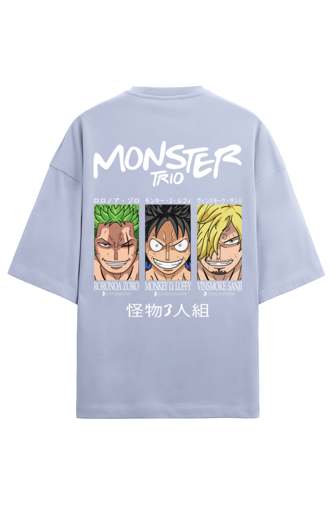 One Piece Monster Trio Terry Oversized T-shirt RussTees
