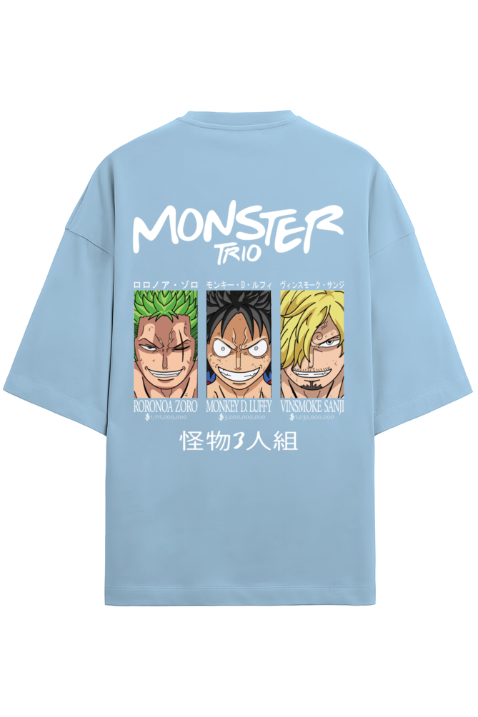 One Piece Monster Trio Terry Oversized T-shirt RussTees