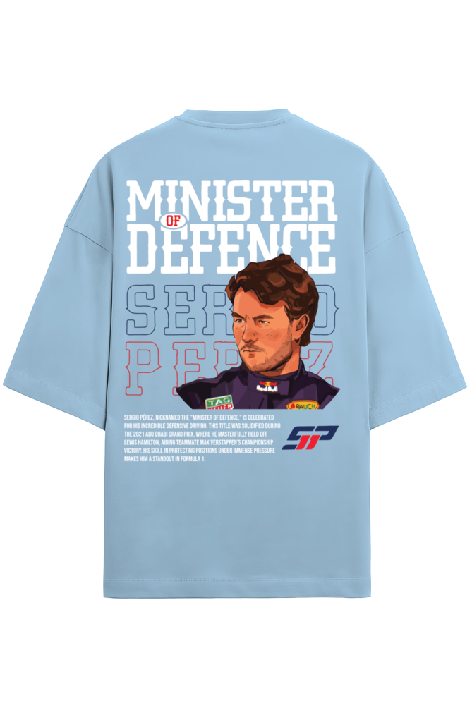 Checo Perez Minister of Defence Terry Oversized Tshirt