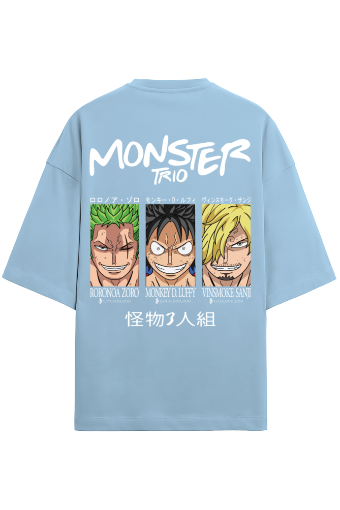 One Piece Monster Trio Monkey D. Luffy Edition Terry Oversized Tshirt