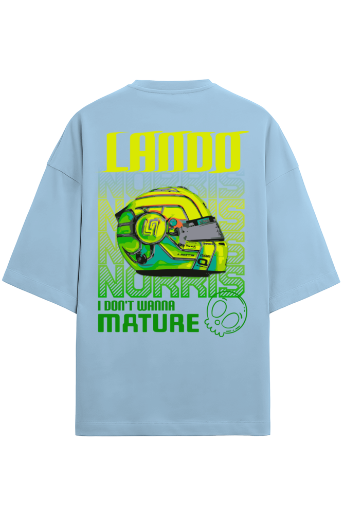 Lando Norris I don't Wanna Mature Terry Oversized Tshirt