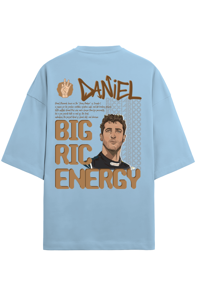 Daniel Ricciardo Big Ric Energy Terry Oversized Tshirt RussTees