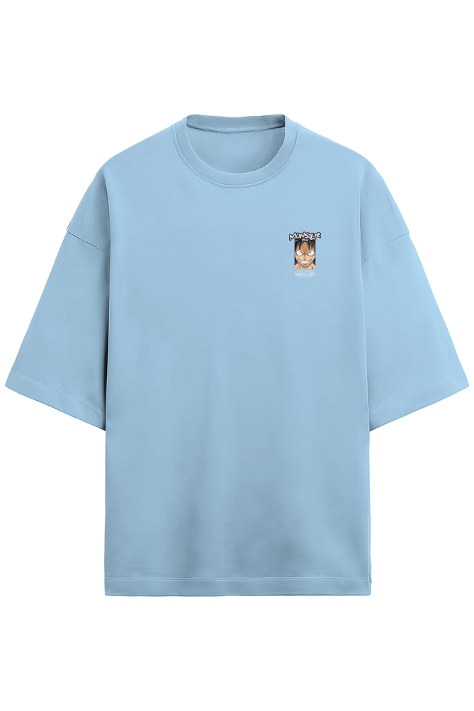 One Piece Monster Trio Monkey D. Luffy Edition Terry Oversized Tshirt RussTees