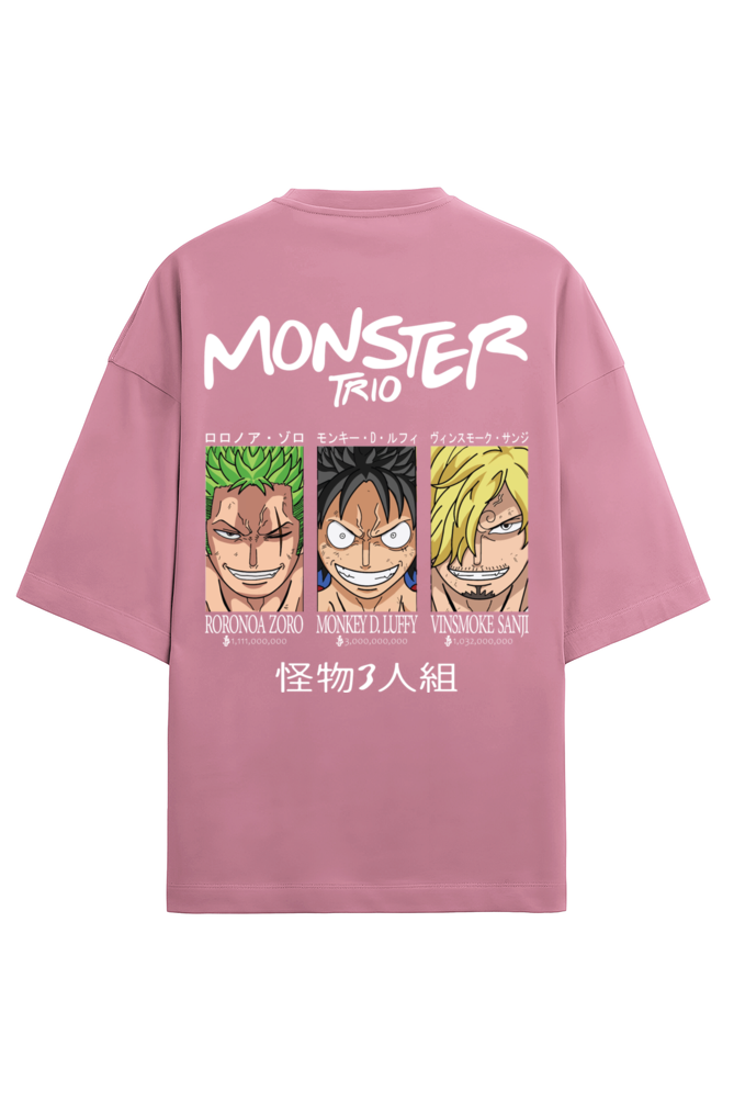 One Piece Monster Trio Terry Oversized T-shirt RussTees