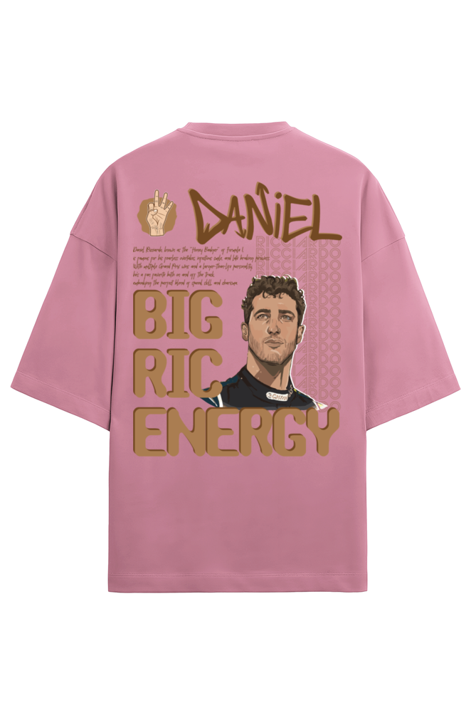 Daniel Ricciardo Big Ric Energy Terry Oversized Tshirt RussTees