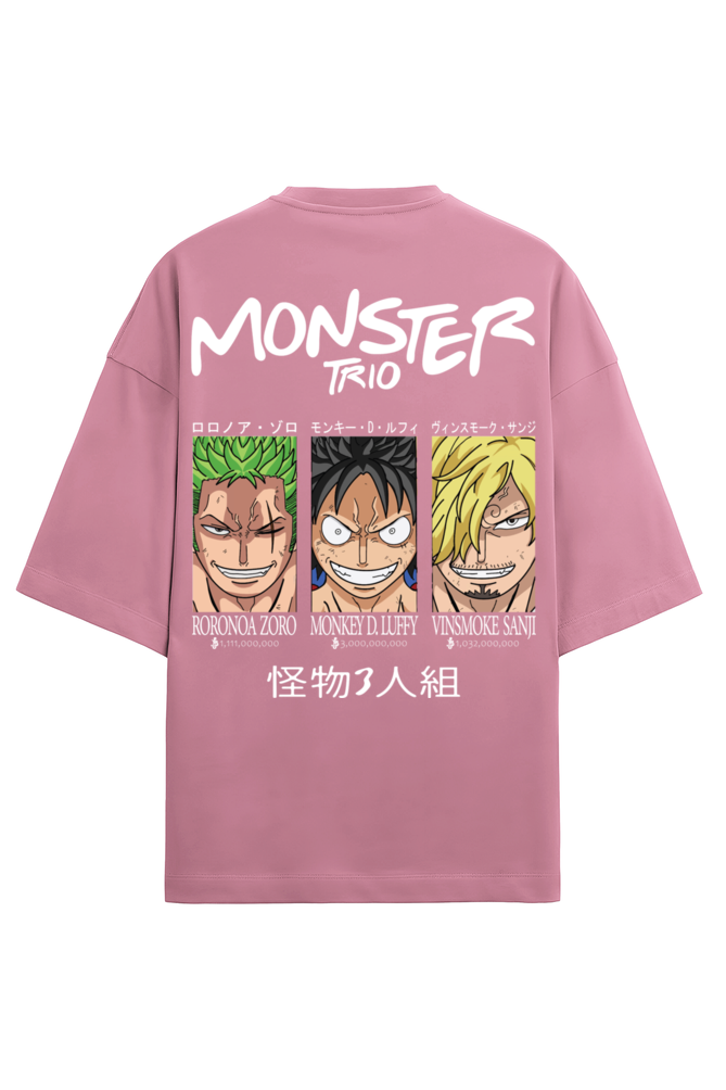 One Piece Monster Trio Monkey D. Luffy Edition Terry Oversized Tshirt