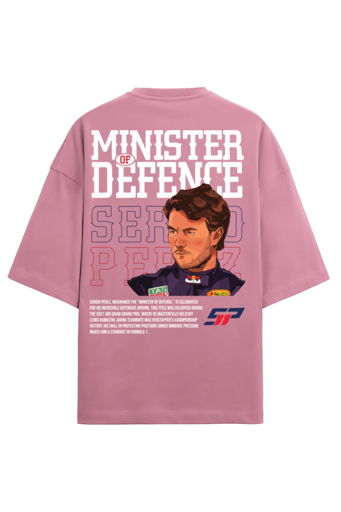 Checo Perez Minister of Defence Terry Oversized Tshirt