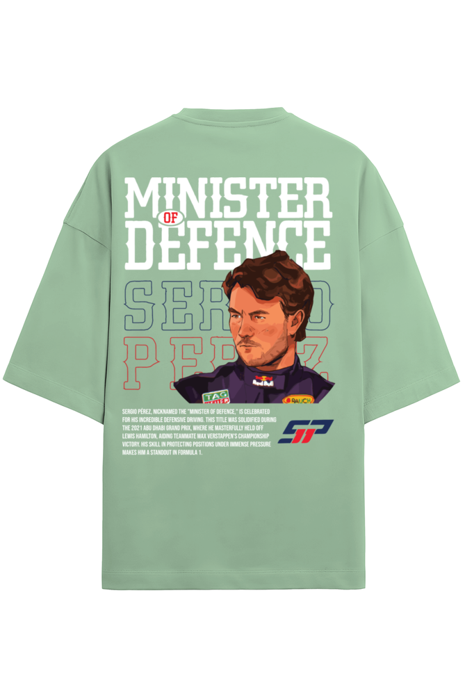 Checo Perez Minister of Defence Terry Oversized Tshirt
