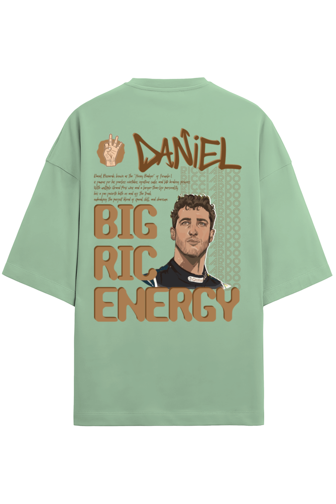 Daniel Ricciardo Big Ric Energy Terry Oversized Tshirt RussTees