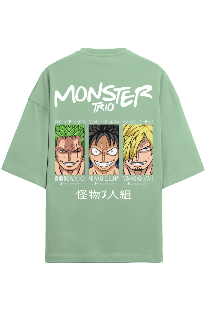 One Piece Monster Trio Monkey D. Luffy Edition Terry Oversized Tshirt