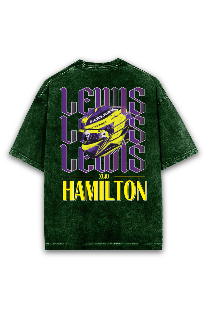 Lewis Hamilton Acid wash Oversized Tshirt Premium Streetwear by Russtees