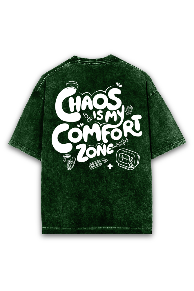 Registered Nurse Chaos Acid wash Oversized Tshirt Premium Streetwear by Russtees