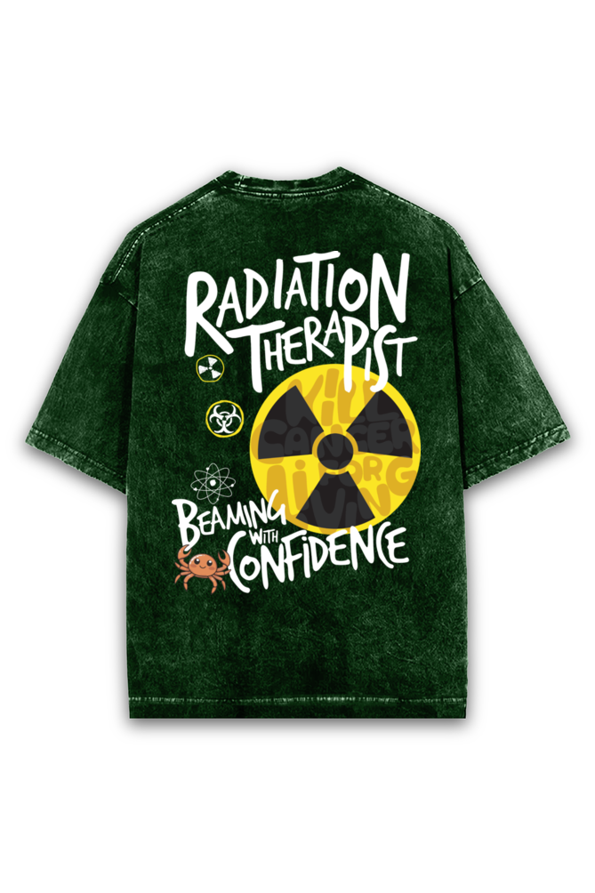 Radiation Therapist Acid wash Oversized Tshirt Premium Streetwear by Russtees