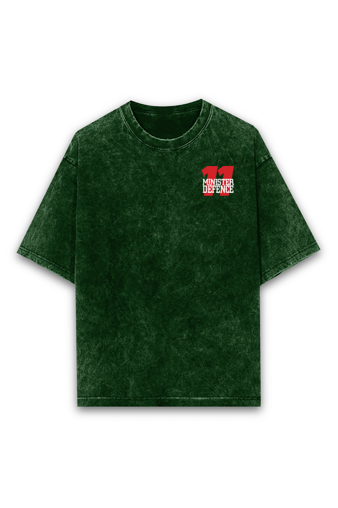 Checo Perez Minister of Defense Acid wash Oversized Tshirt Premium Streetwear by Russtees