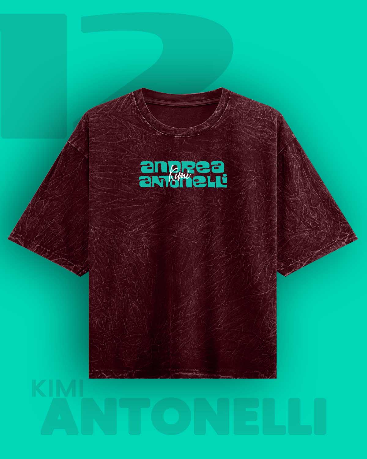 Kimi Antonelli / Star Boy Acid Washed Oversized Tee